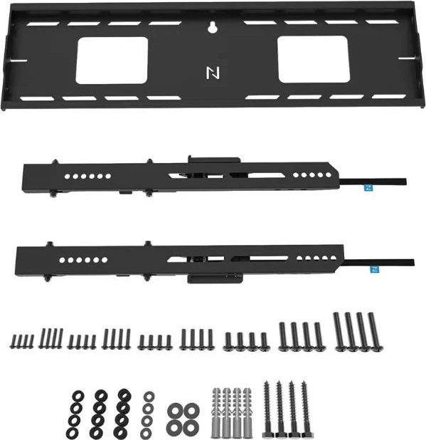 Mbajtës muri për monitor/TV Neomounts WL30-750BL16, çelik, i zi, 42-86"