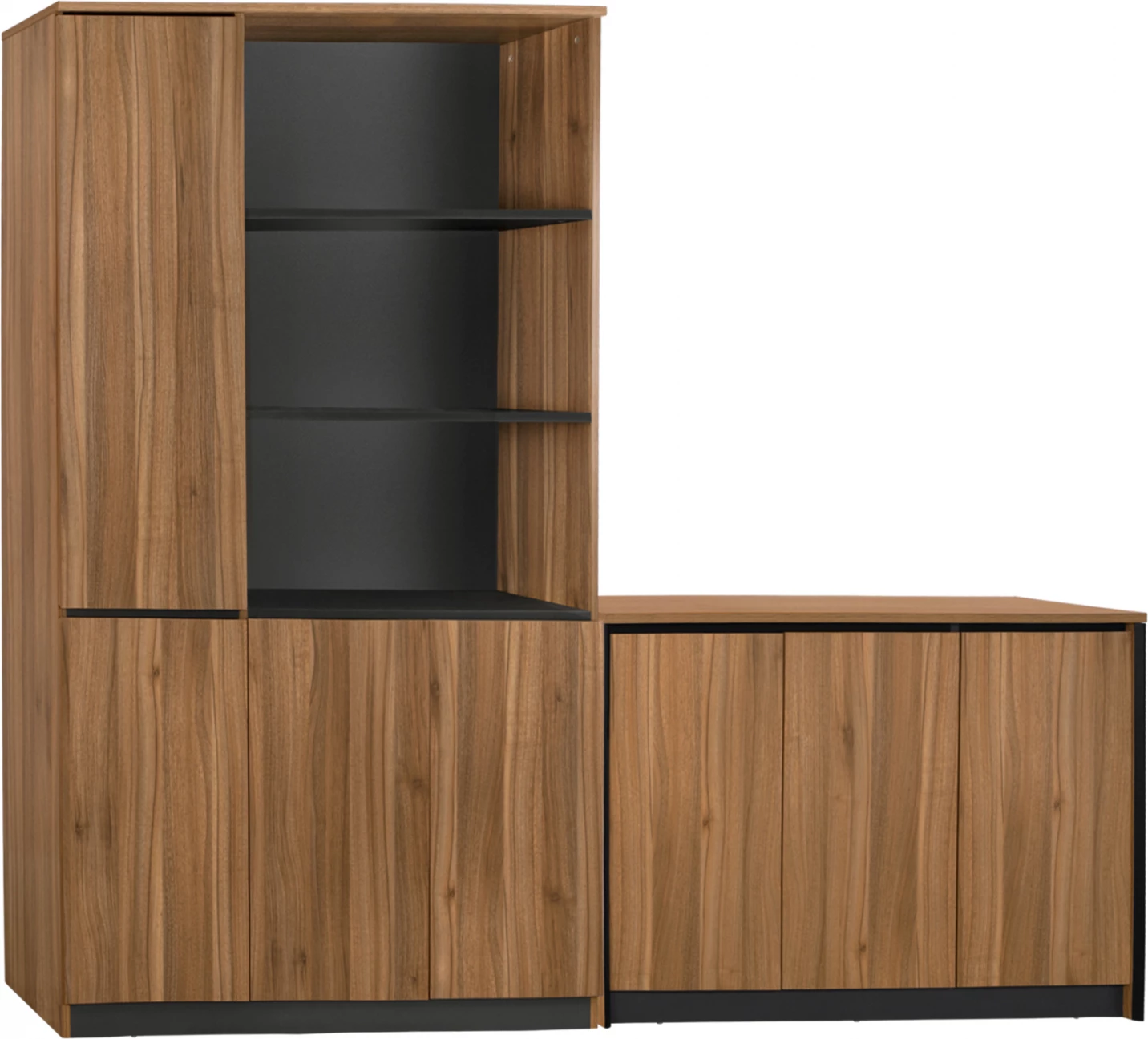 Set 2 pjesë Bibliotekë Profesionale për Zyrë me kabinet Supreme FH11370