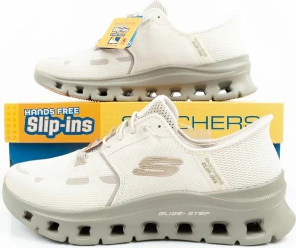 Atlete për meshkuj Skechers, bezhë