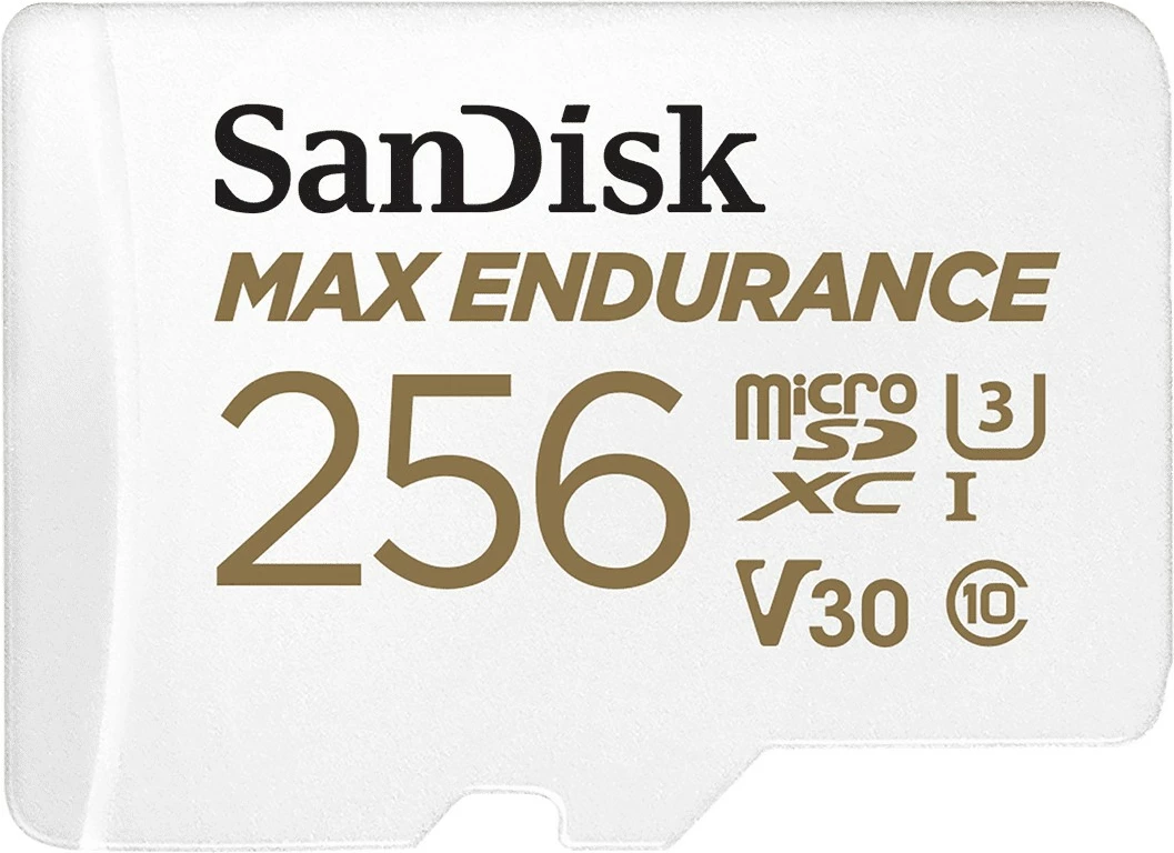 Kartë memorie SanDisk MAX ENDURANCE 256 GB MicroSDXC, e bardhë