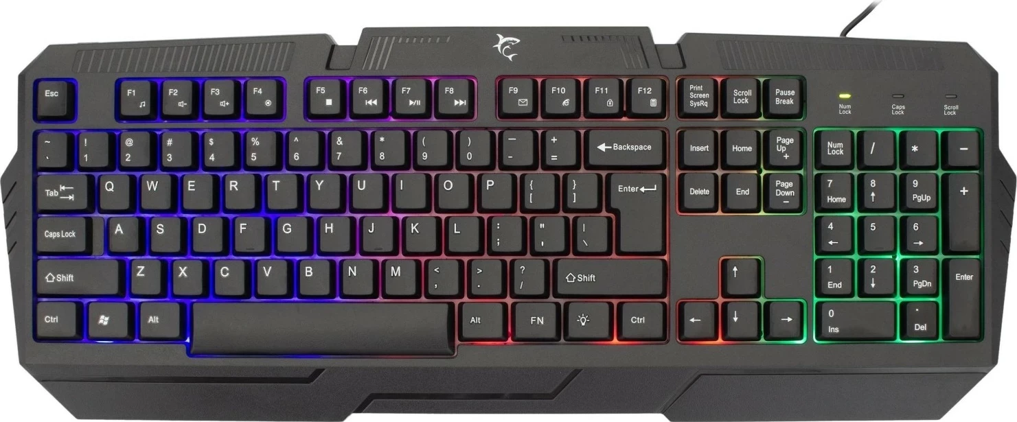 Tastierë gaming White Shark Dakota, RGB, me kabllo, 105 taste, e zezë
