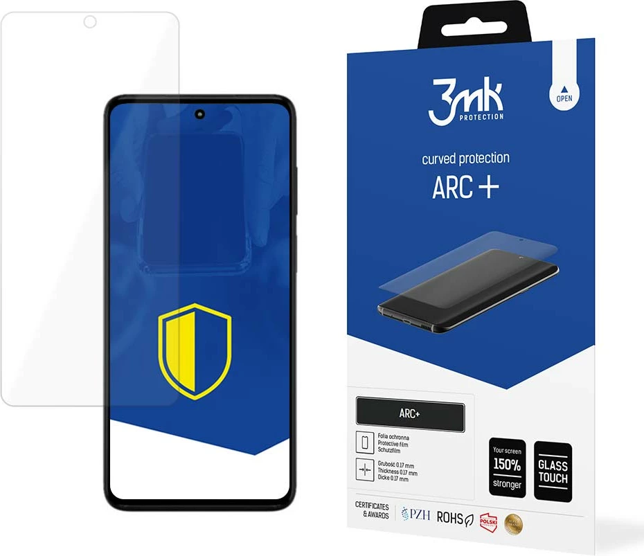 Folje mbrojtëse për ekran, 3mk Protection ARC+, për Motorola Moto G82 5G, Transparent