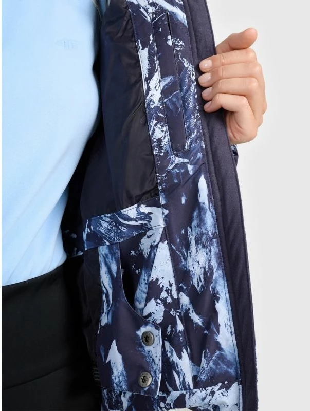 Jakne skijimi për femra 4f, e zezë