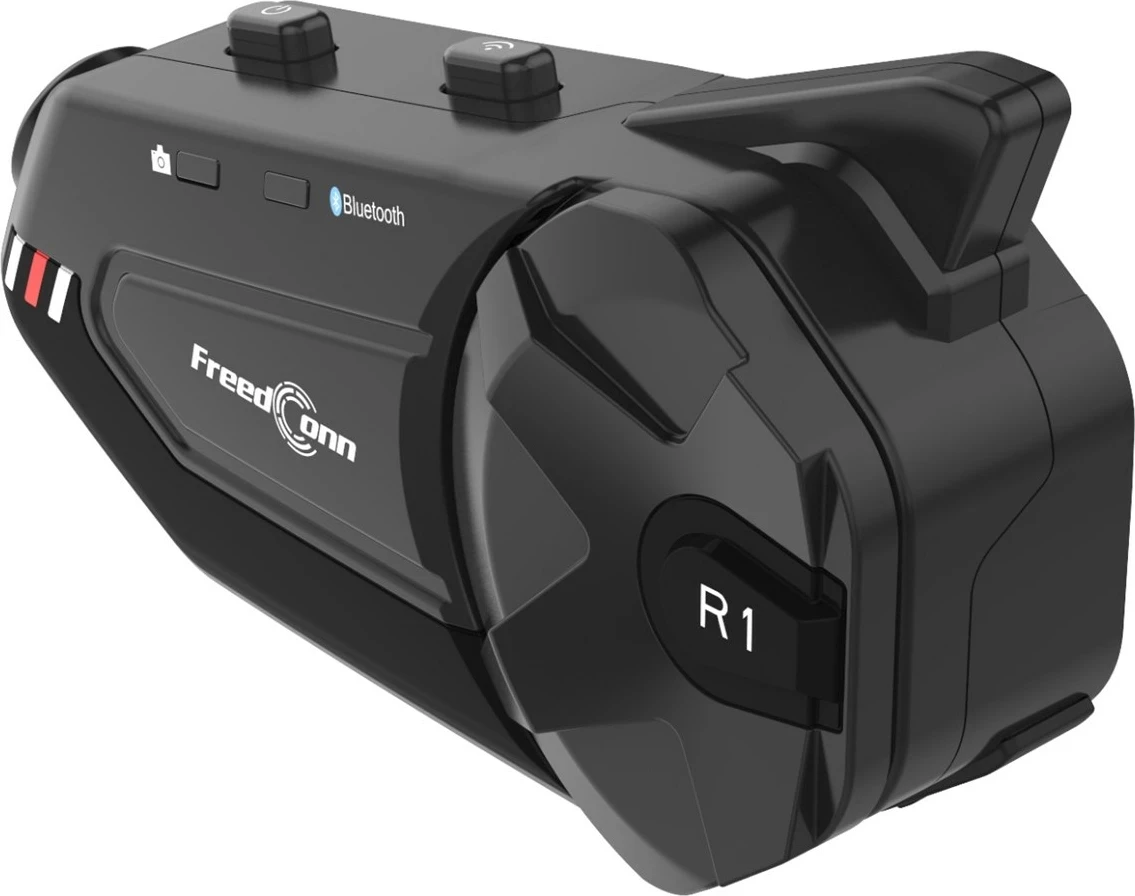 Interkom motoçiklete FreedConn R1 PLUS E, Bluetooth 5.0, 1080p, i zi