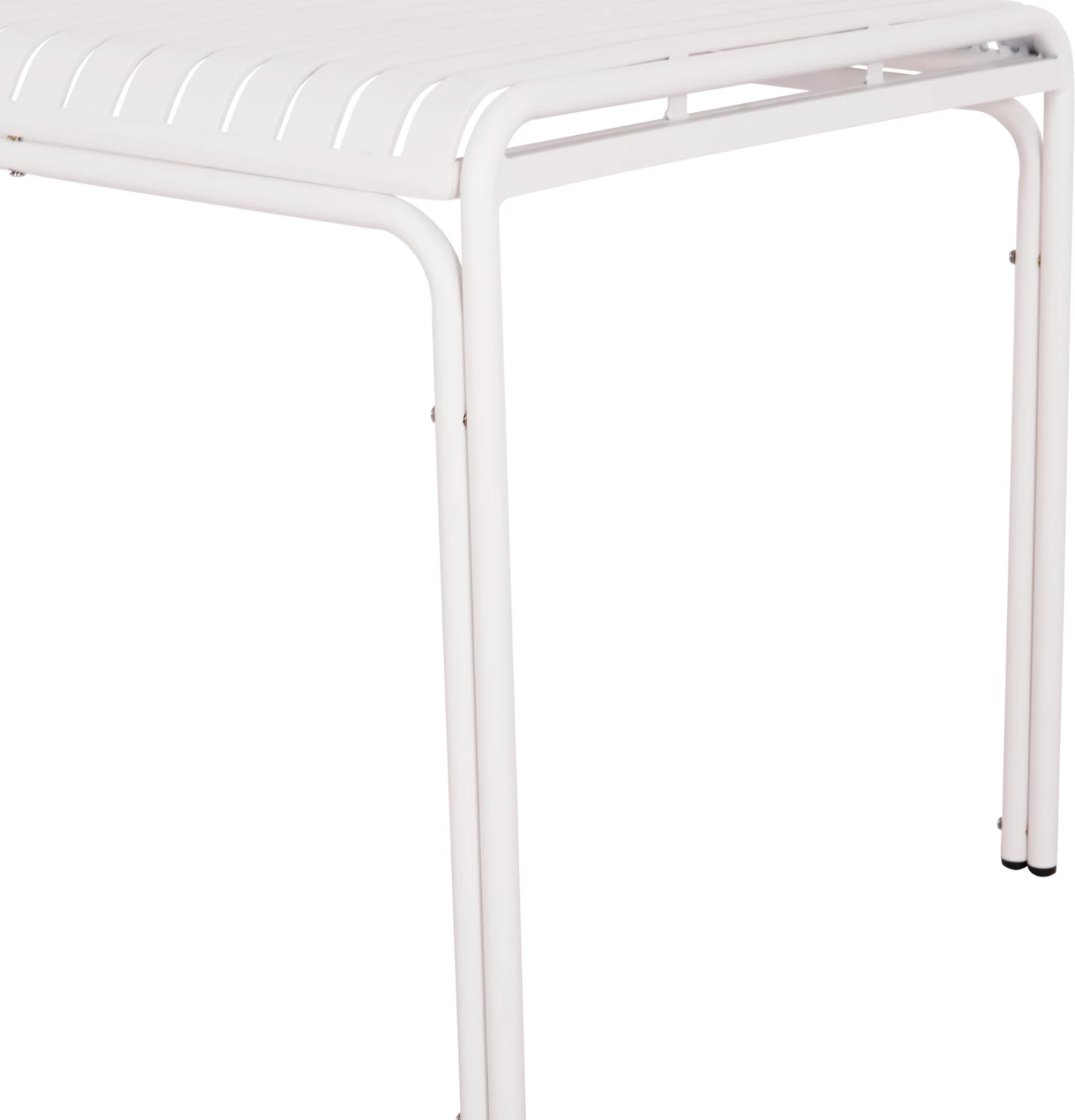 Tavolinë alumini për jashtë, ngjyrë e bardhë, RACHEL FH6339.02, 150x80x75cm