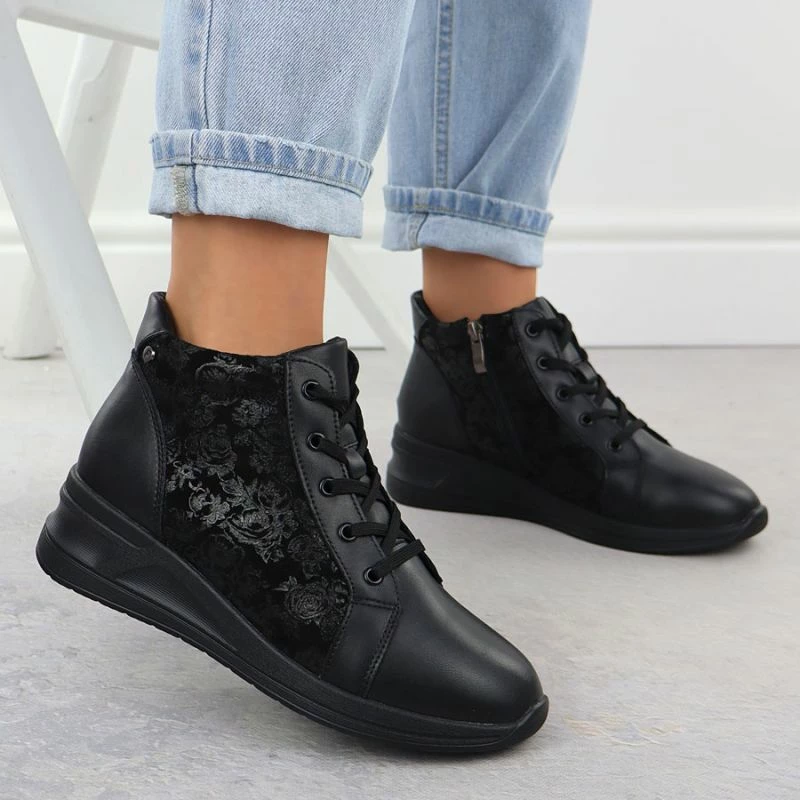 Çizme lëkure për femra Filippo DBT7280, të zeza