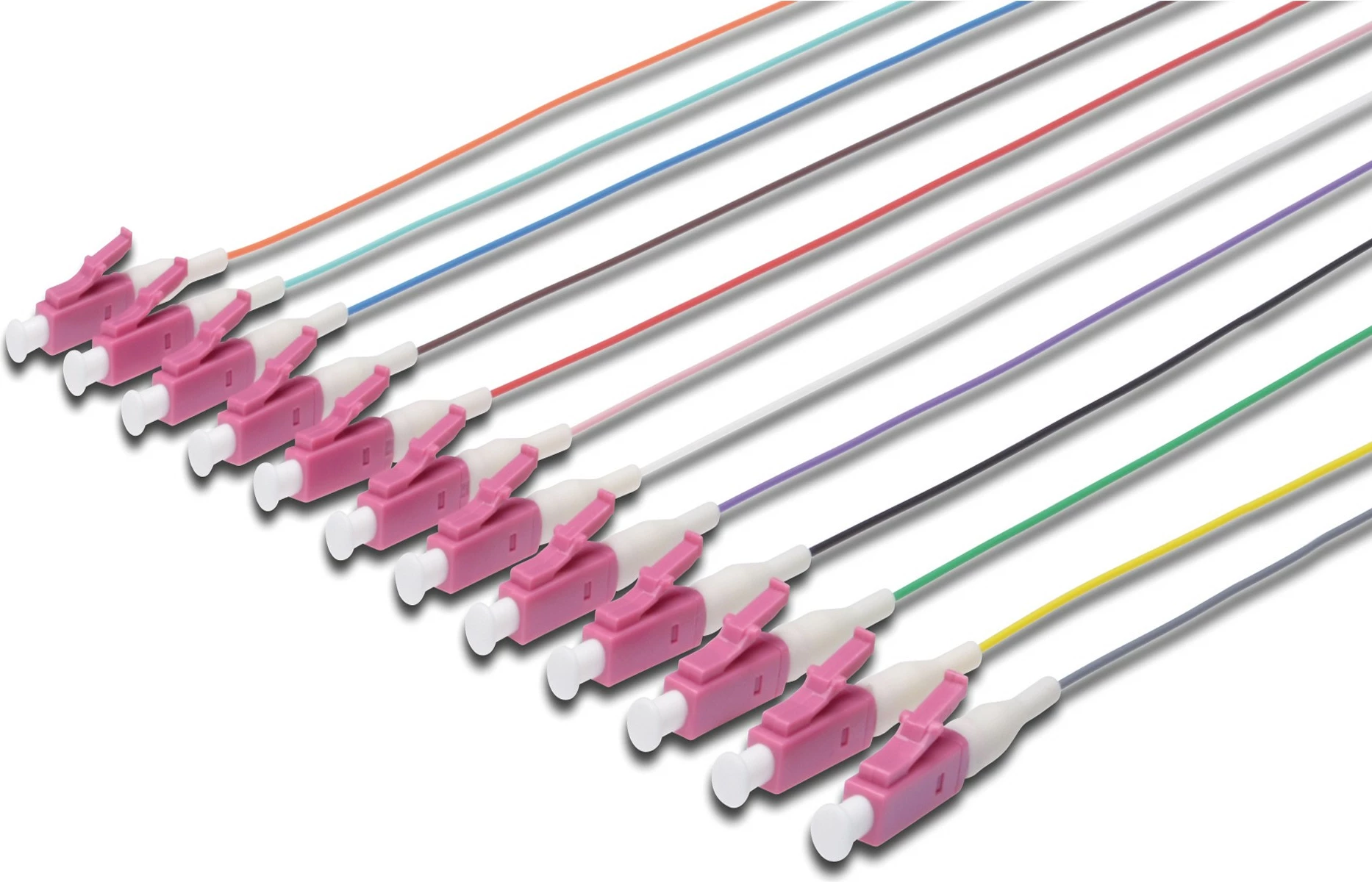 Pigtail optik Digitus LC OM4 50/125 µm, 2m, shumëngjyrësh