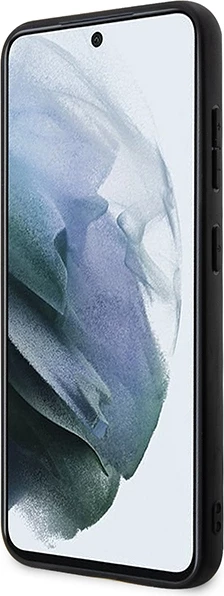 Mbështjellës BMW Leather Textured & Stripe për Samsung Galaxy S23+, i zi