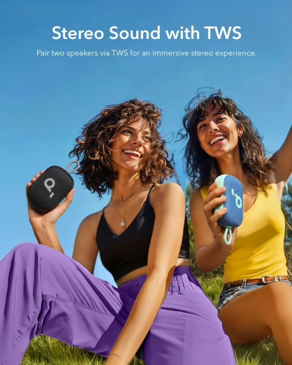 Altoparlant Bluetooth Anker Soundcore Select 4 Go A31X1011, 5W, 20 orë bateri, IP67, i zi