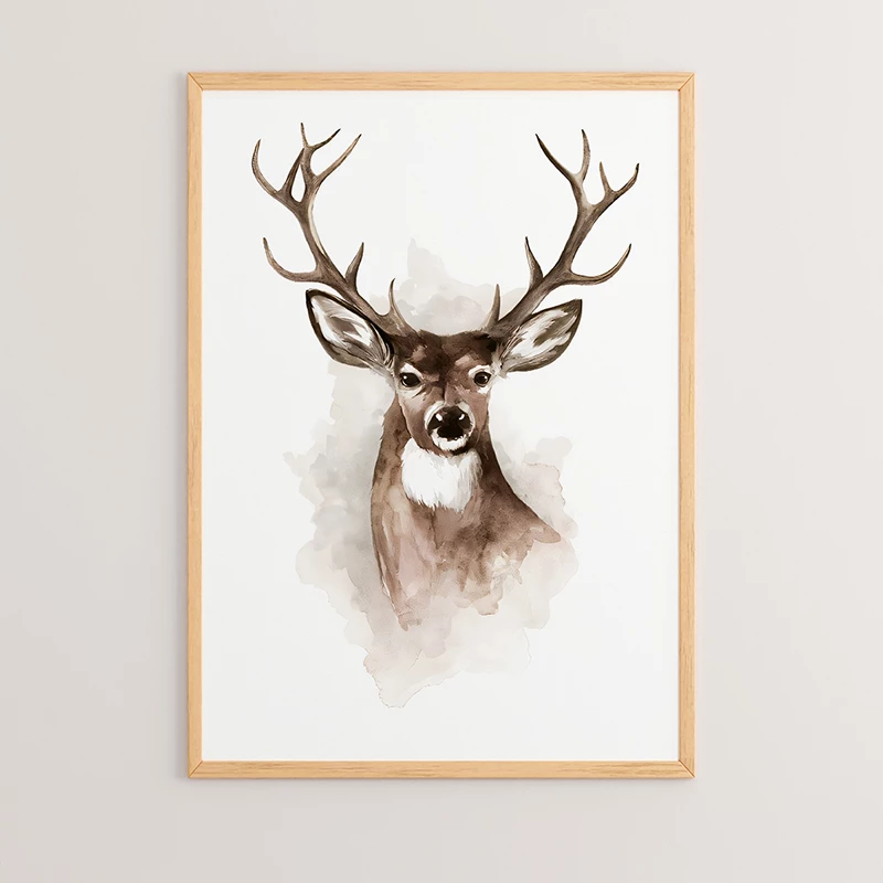 Pikturë muri me kornizë Deereby, print digjital, 33x1.5x48cm