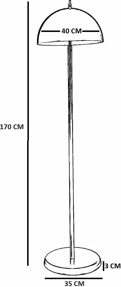 Llambë dyshemeje Opviq, e kuqe, 8923-3