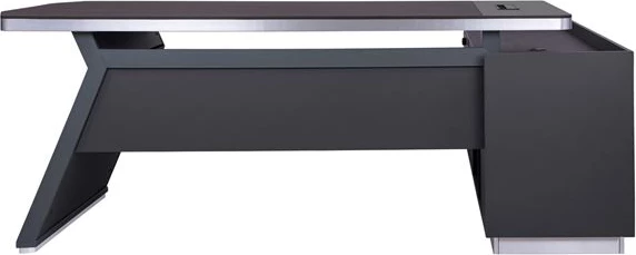 Tavolinë profesionale për zyre, këndore majtas, ngjyrë trëndafili, FH2084L, 220x180x76 cm