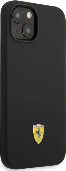 Mbështjellës Ferrari FEHMSIP14MBK për iPhone 14 Plus 6.7", silikon, MagSafe, zi