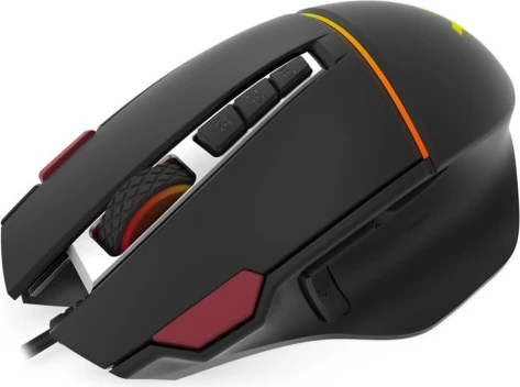 Maus Krux Fuze Pro, USB Lloji-A, 12000 DPI, i zi