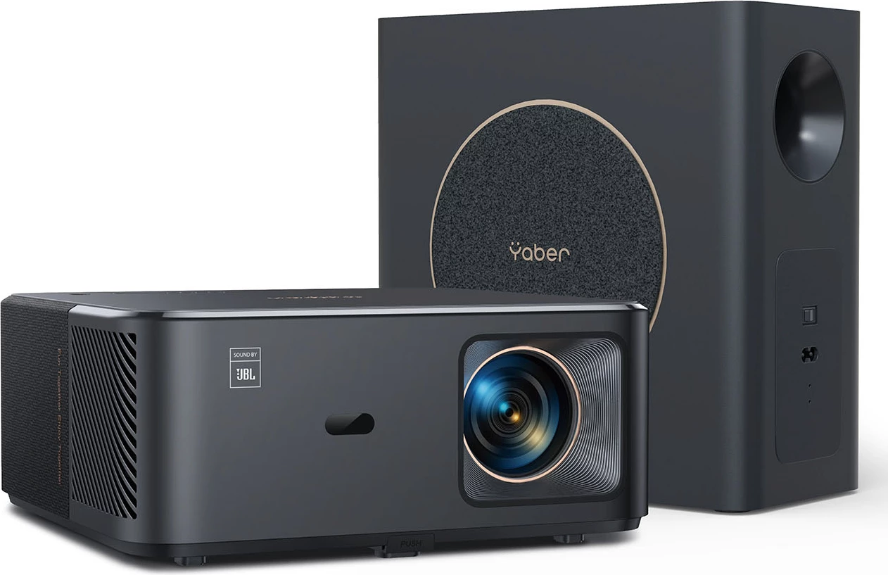 Projektor multimedia Yaber K2s Pro, FullHD 1080p, JBL Speakers & Subwoofer, Android TV, i zi
