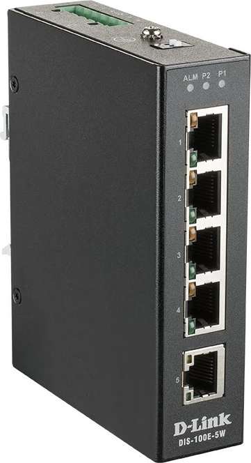 Switch D-Link DIS-100E-5W, 5 porta Fast Ethernet, unmanaged, industrial, i zi