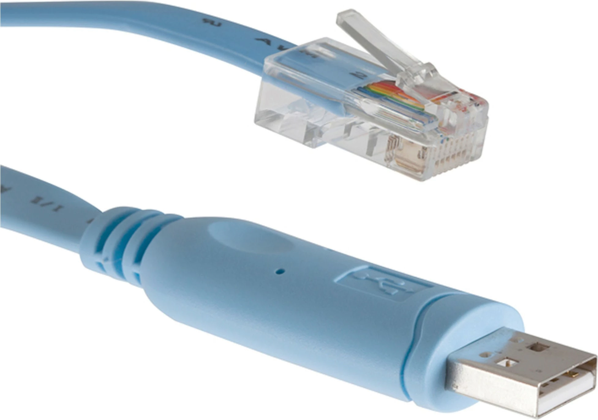 Adapter kabllo Micro USB në RJ-45 Cisco CAB-CON-USBRJ45=, për routera 1101/1109, 1 copë, ngjyrë kaltër