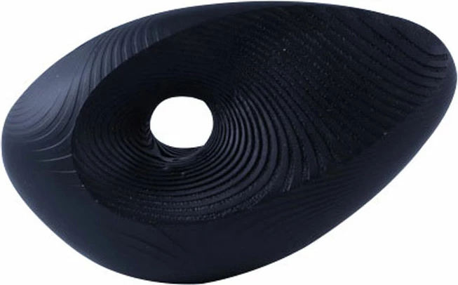 Dekor BAAL totem, polirezine, e zezë, 28x12x17cm