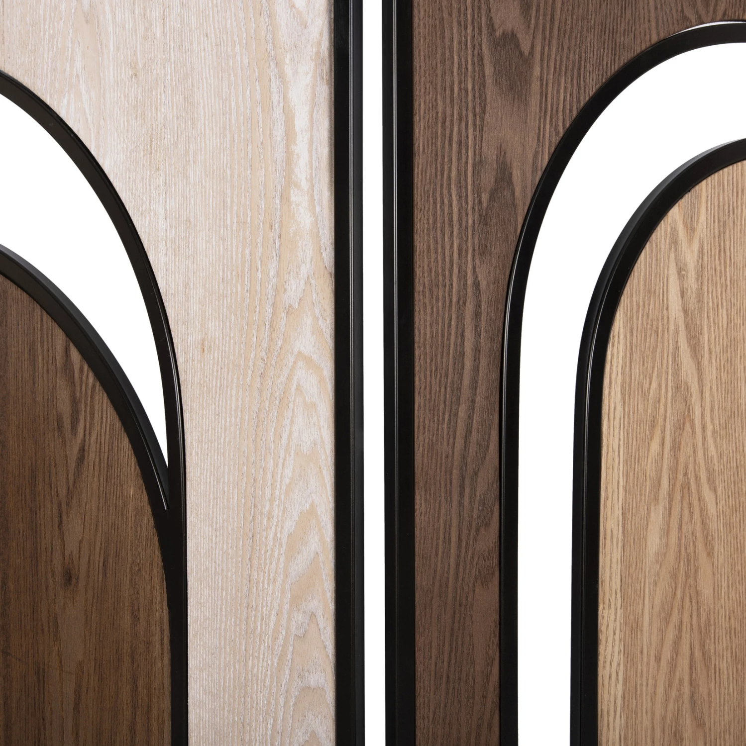 Ndalesë me 6 fletë CRYPT FH4221 MDF në 4 ngjyra-kornizë metali e zezë 241x1,5x180Hcm