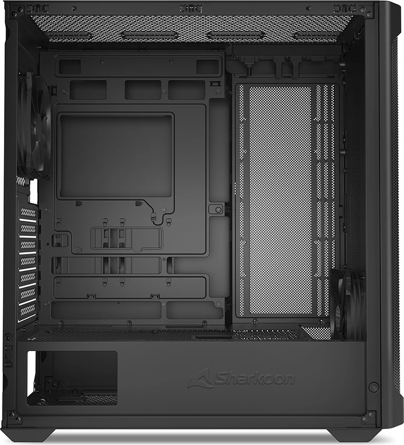 Kasë Sharkoon AK4 RGB ATX, midi tower, metal, e zezë