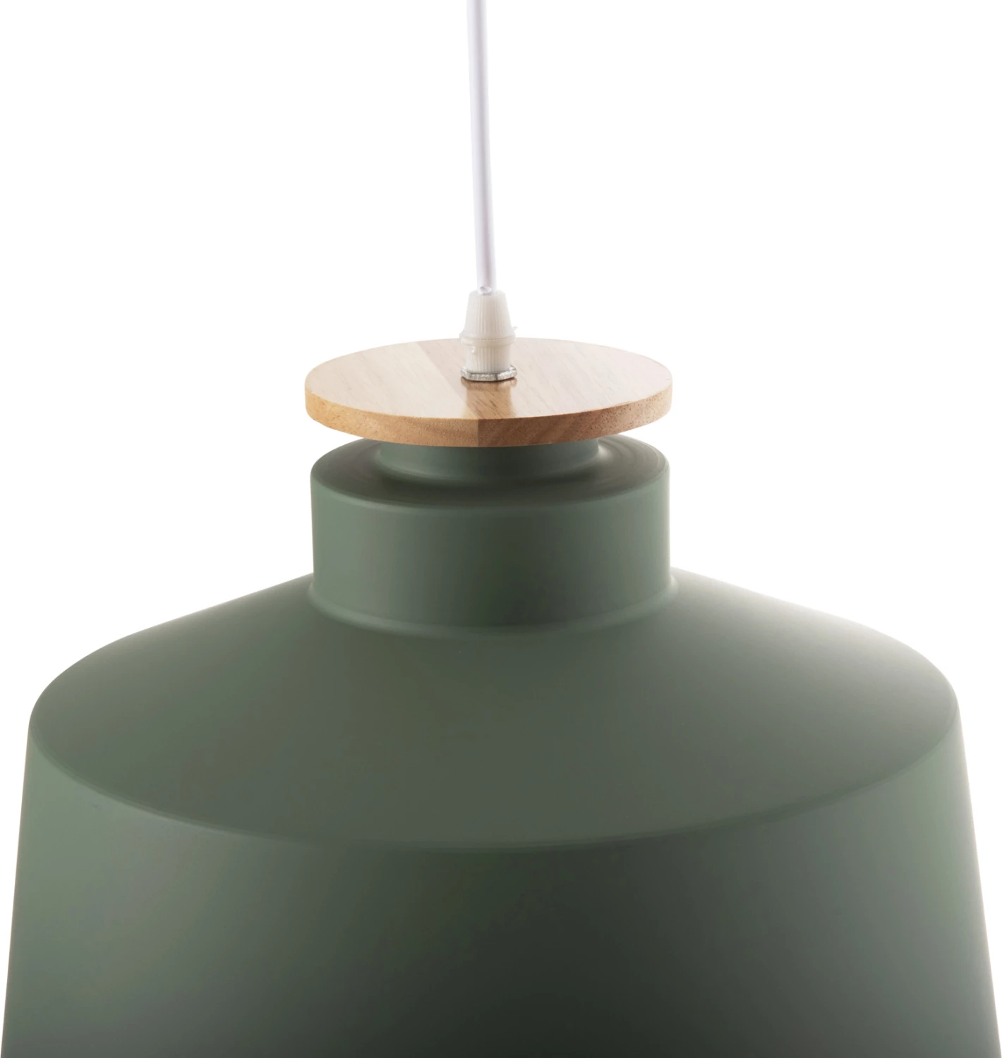 Llambë varëse tavani, kapak alumini i gjelbër, kabllo e bardhë, FH4158.05, Φ30x123,5H cm