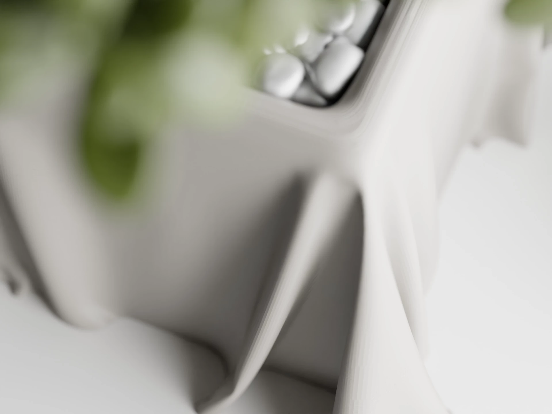 Vazo dekorative me strukturë si mëndafsh, madhësia M, hiri