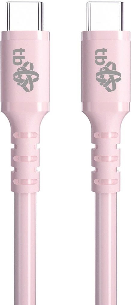 Kabllo USB Type-C TB AKTBXKUCCZEL10P, 1m, 60W, Rozë