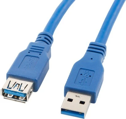 Kabllo USB Lanberg CA-US3E-10CC-0018-B, 1.8 m, i kaltër 
