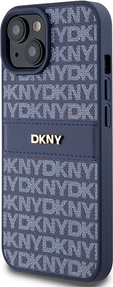 Mbështjellës DKNY Mono Stripe & Metal Logo për iPhone 15/14/13, Kaltër