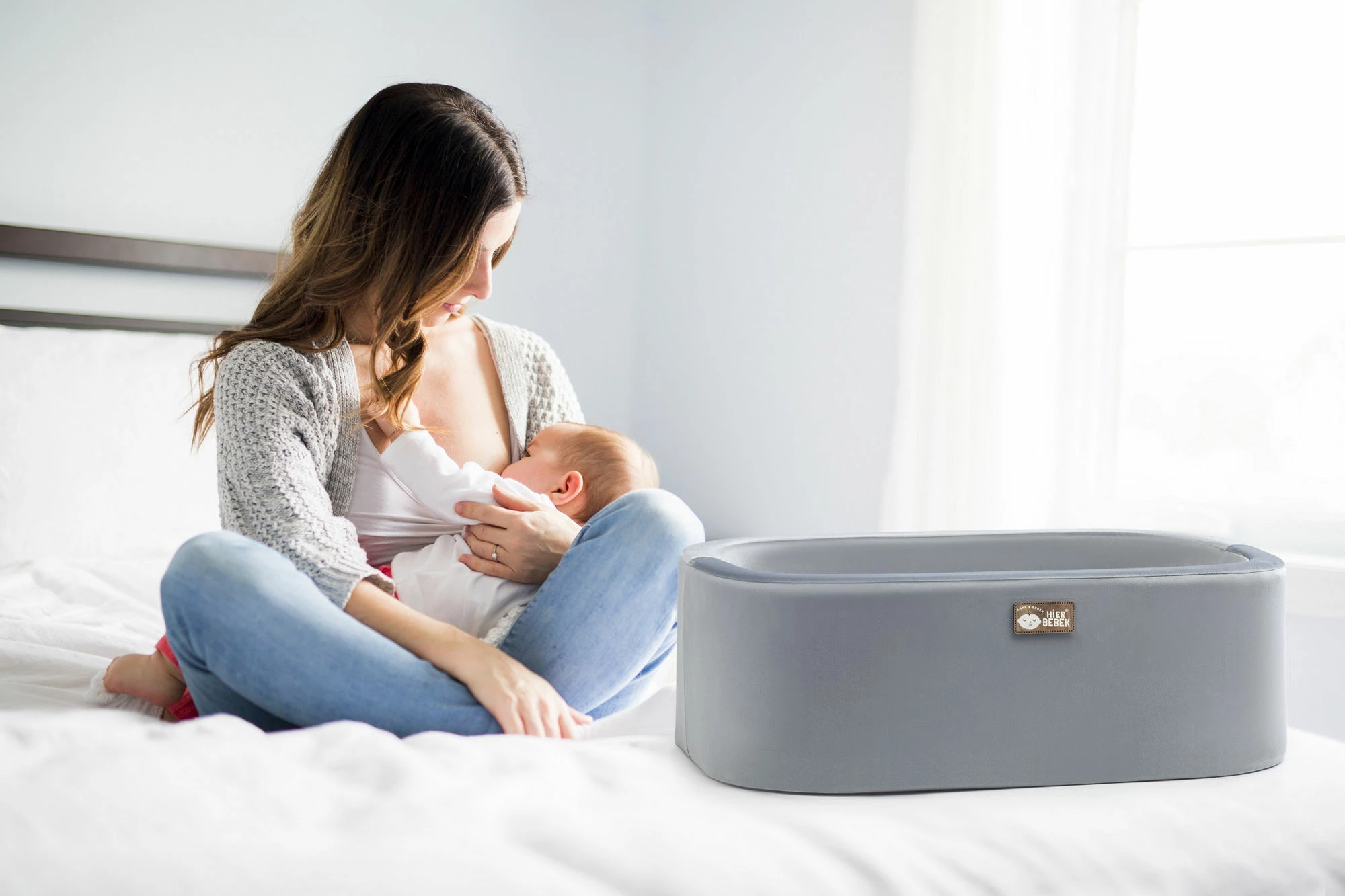 Djep Skye Decor, metal, ngjyrë gri, krom