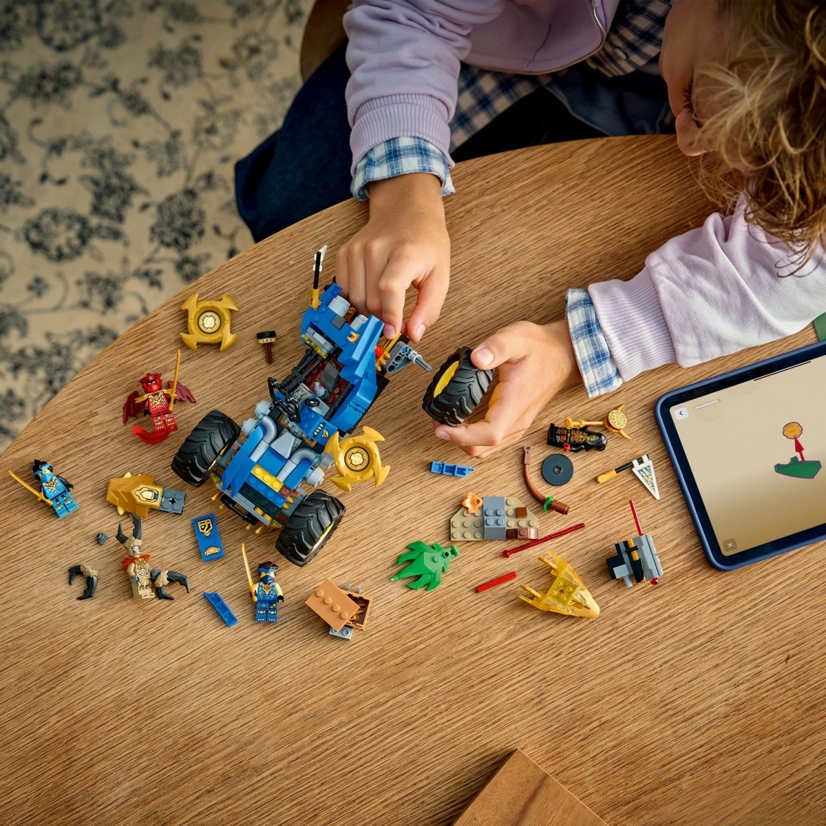 Set konstruktues, LEGO Ninjago, 71856 Jay makinë multi-funksionale 2-në-1, 387 pjesë, 8+