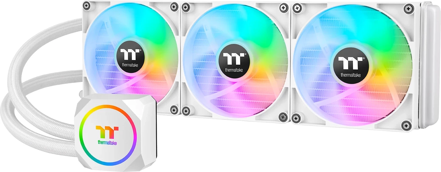 Ftohës uji all-in-one Thermaltake TH420 V2 Ultra EX ARGB, 3x140mm, Snow Edition, i bardhë
