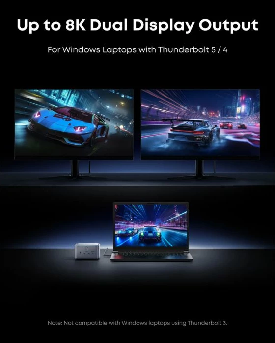 Docking station Anker Prime A83B53A1 14-në-1 Thunderbolt 5 8K 140W PD 3.1 2.5GbE gri