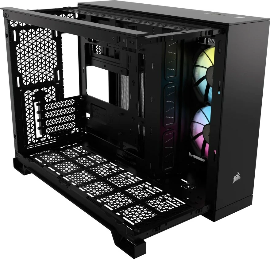 Kasë Corsair 2500X RGB Midi Tower mATX, e zezë