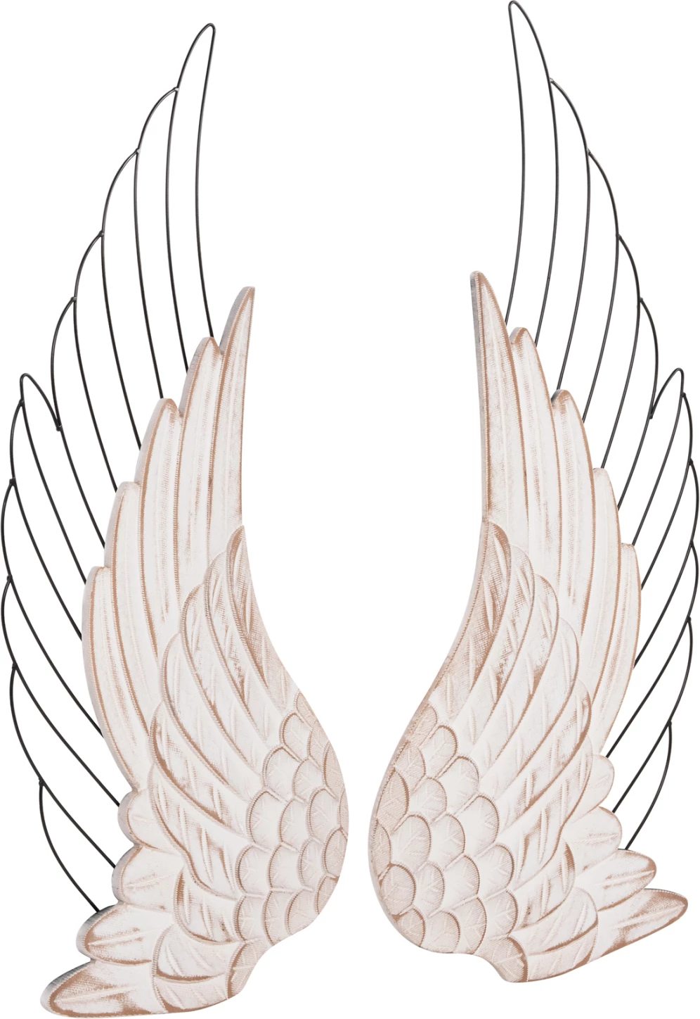 Dekor muri krahë FH4223 MDF në metal bardhë-zi 39x1,5x92Hcm