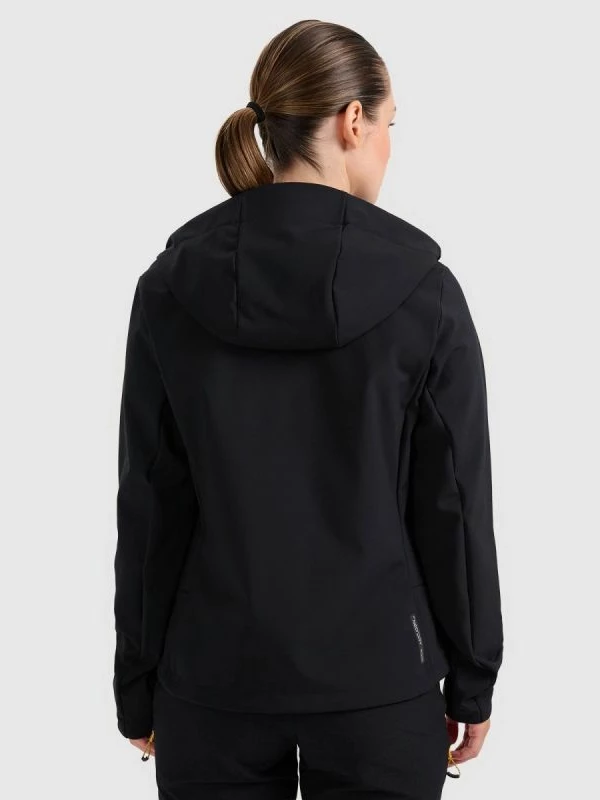 Jakne softshell për femra 4F, e zezë