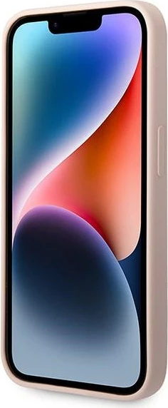 Mbështjellës Karl Lagerfeld KLHMP14XSLKHLP për iPhone 14 Pro Max 6.7", silikon, MagSafe, rozë