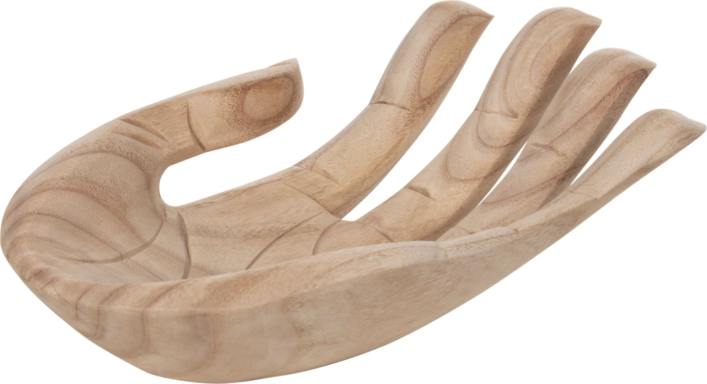 Dekor tavoline dorë e majtë FH4278L dru albasia natyral 30x20x10H cm