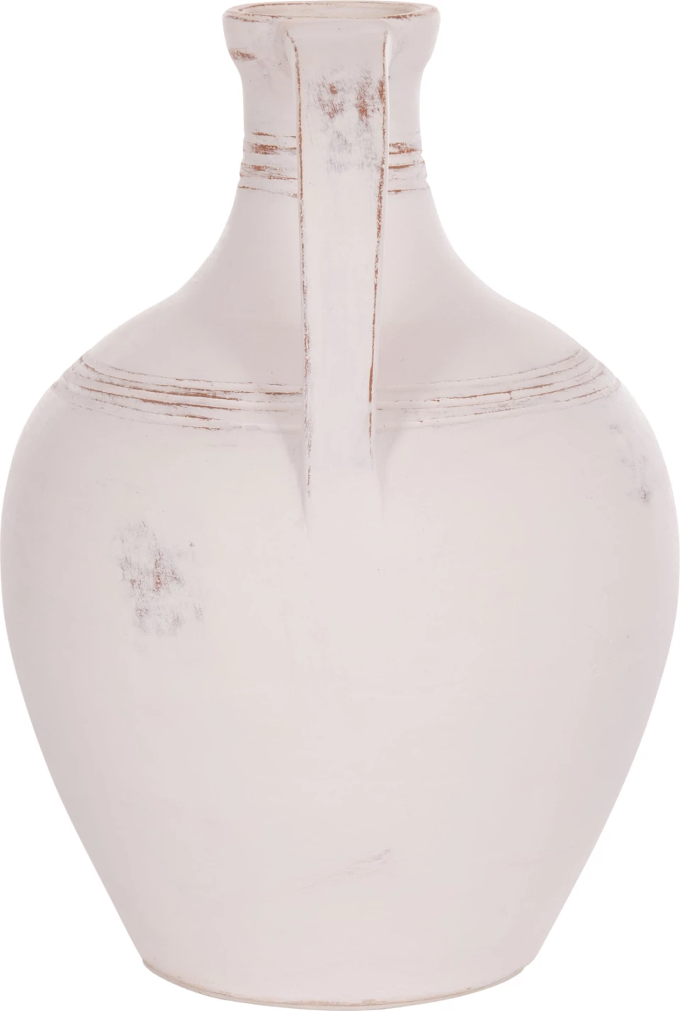 Vazo dekorative amforë, terrakotë e bardhë, FEAX FH4676.02S, 35x35x48cm