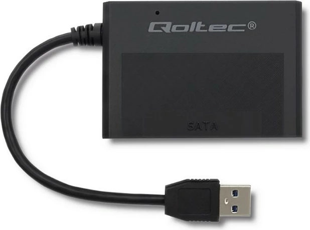 Kasë e jashtme Qoltec 50644 për HDD/SSD 2.5", USB 3.0, SATA III, e zezë