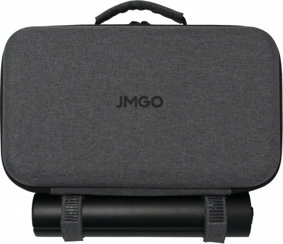 Projektor portabël, JMGO PicoPlay+ Pack J61-7K4 URJMG, 1080p FHD 450 ISO lm, Google TV, Wi‑Fi/Bluetooth, HDMI/USB‑C, altoparlant 8W, antracit, set me tripod dhe power bank 20,000mAh