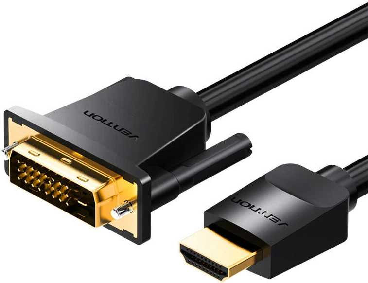 Kabllo HDMI në DVI Vention ABFBJ, 5m, 4K 60Hz/1080P 60Hz, e zezë