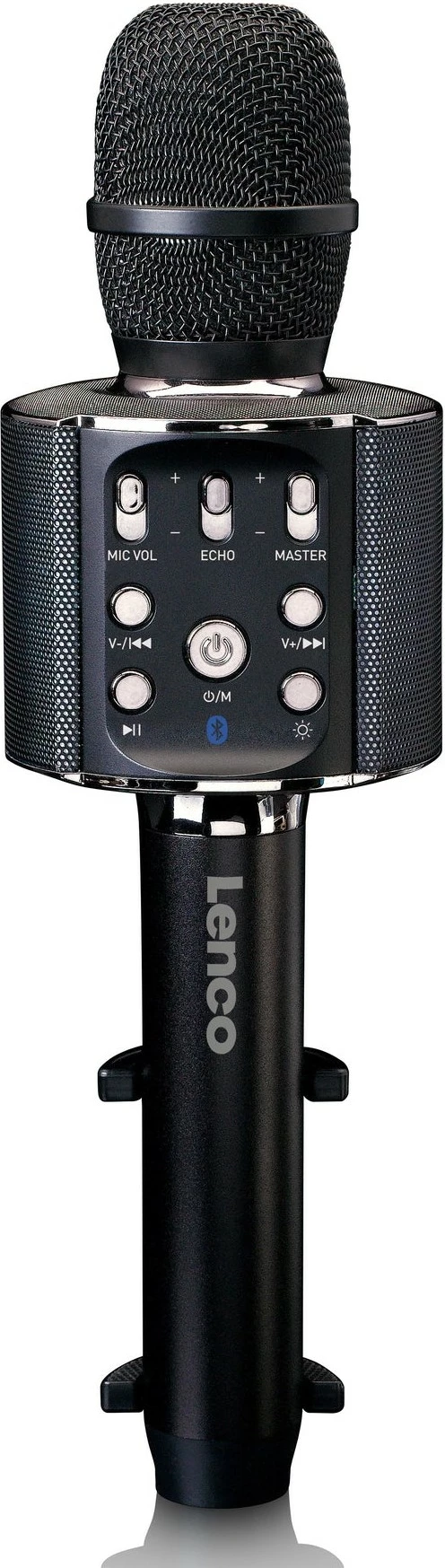 Mikrofon karaoke Lenco BMC-090, Bluetooth, altoparlant i integrum, i zi