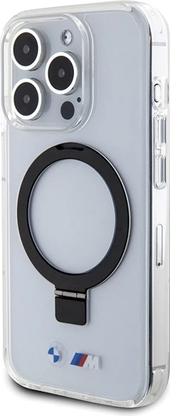 Mbështjellës BMW Ring Stand M Collection MagSafe për iPhone 15 Pro, Transparent