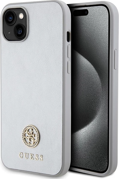 Mbështjellës Guess GUHCP15MPS4DGPS për iPhone 15 Plus 6.7", argjendtë