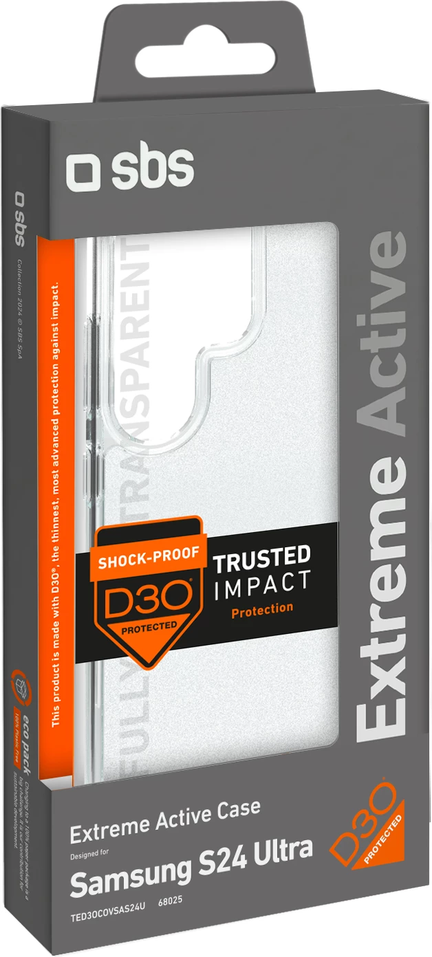 Mbështjellës SBS D3O për Samsung Galaxy S24 Ultra, Transparent
