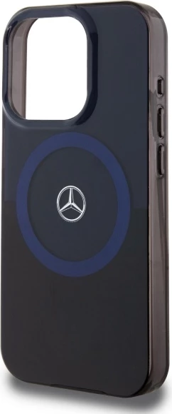 Mbështjellës Mercedes MB Double Layer BiColor MagSafe për iPhone 16 Pro Max, Blu