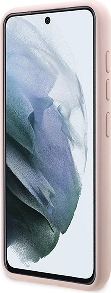 Mbështjellës Karl Lagerfeld KLHCS23SSNIKBCP për Samsung Galaxy S23, silikon, rozë