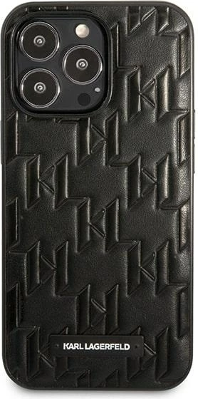 Mbështjellës Karl Lagerfeld Monogram Plaque për iPhone 13 / 13 Pro, i zi
