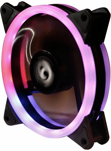 Ventilator RGB për kasë PC CHIEFTEC RAINBOW AF-12RGB 120mm, i zi